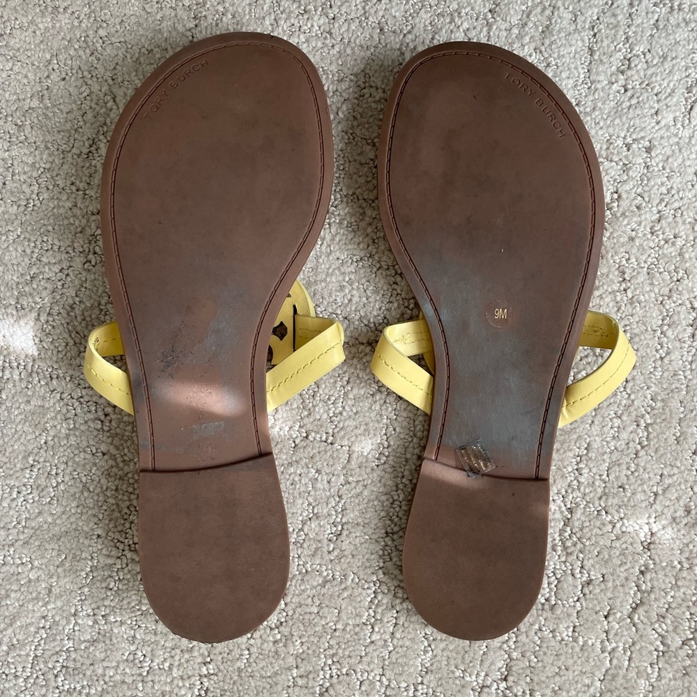 Tory Burch Butter Yellow Miller Sandals - Picture 7 of 7